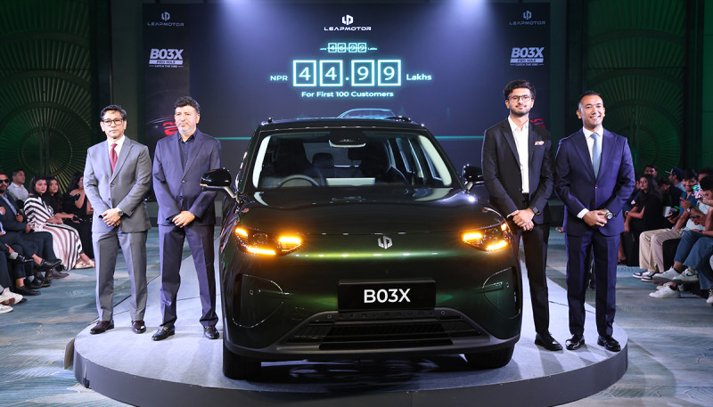 नेपालमा Leapmotor B03X Pro Max सार्वजनिक; पहिलो १०० ग्राहकका लागि मूल्य ४४.९९ लाख रुपैयाँ
